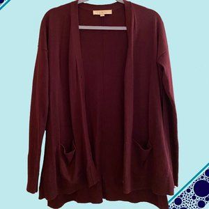 Wine Cardigan | LOFT